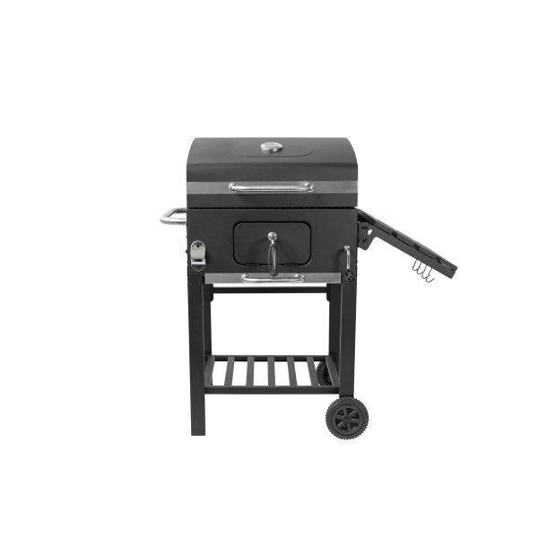 Kulgrill med justerbar grillbakke
