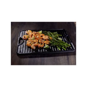 Grillplade, vendbar, 50x35 cm, Victoria, stbejern, seasoned