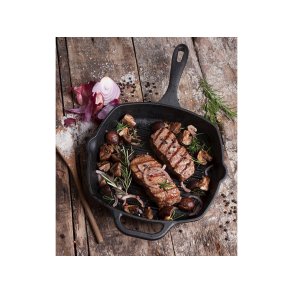 Grillpande, 25x25 cm, Victoria, stbejern