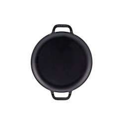 Pizzapande med to h�ndtag, 25cm, Victoria, st�bejern