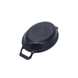 Oval Gryde, 21x15 cm, Victoria, stbejern - Forbehandlet