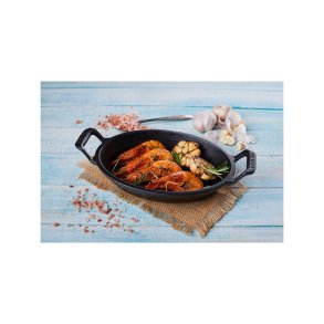 Oval Gryde, 21x15 cm, Victoria, stbejern - Forbehandlet