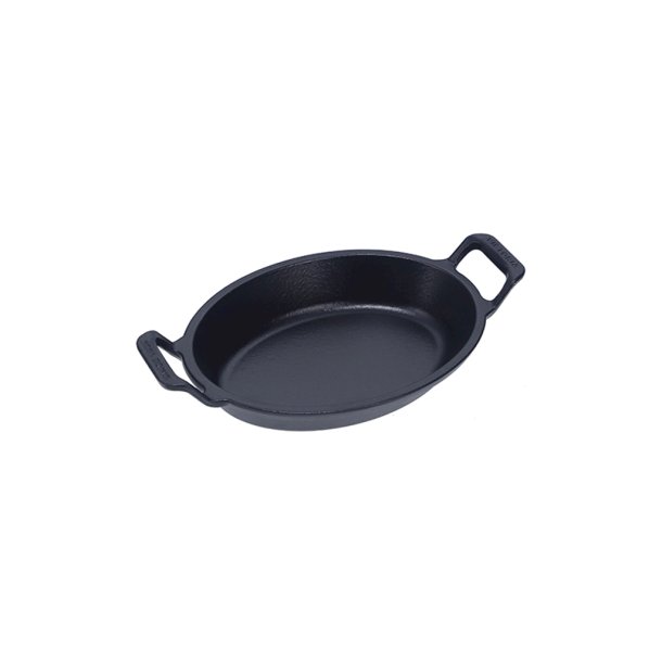 Oval Gryde, 21x15 cm, Victoria, stbejern - Forbehandlet