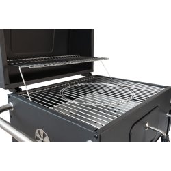 Kulgrill med justerbar grillbakke