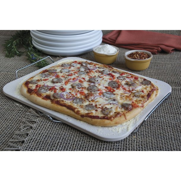 Rektangulr pizzasten, keramik