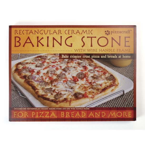 Rektangulr pizzasten, keramik