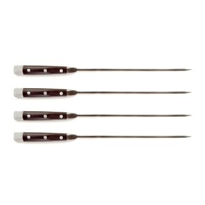 Grillspyd med lkre pakkawood hndtag