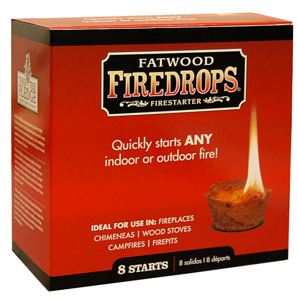 Fatwood firedrops