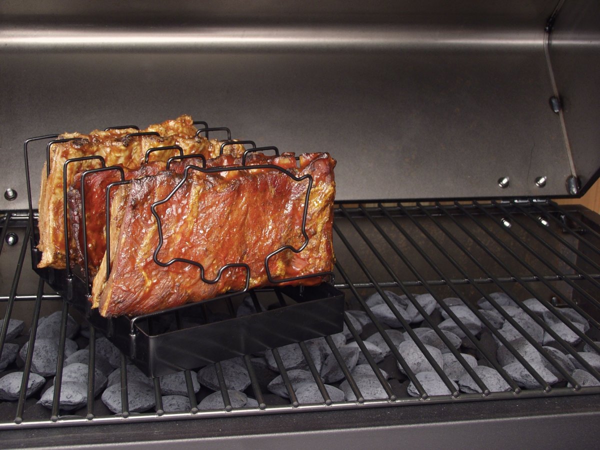 Foldbart rack til ribs, non stick - Holdere/Rack - BARBECUE-MASTERS ApS