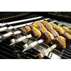 Grillspyd med holder som hver dem fra grillristen