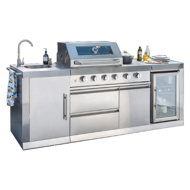 Udek�kken med Gasgrill Str. XL