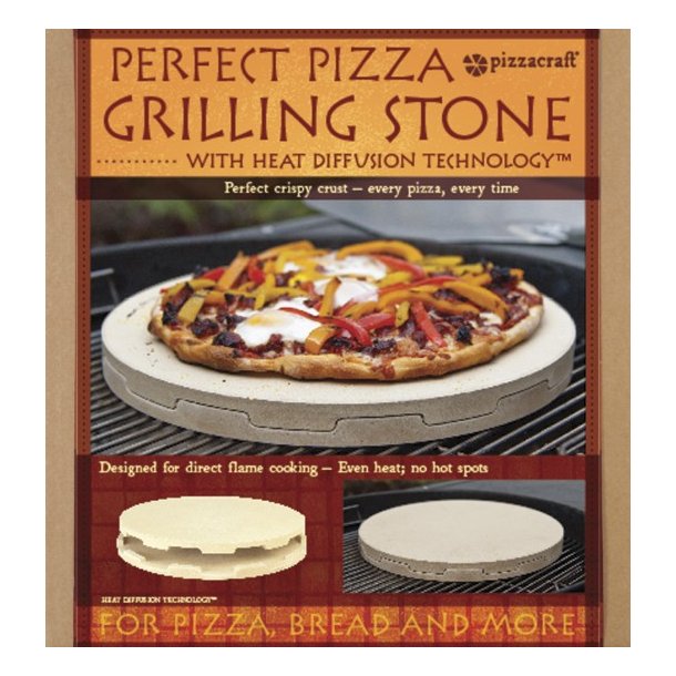 Pizzasten, dobbelt for perfekt resultat. 35,5 cm i diameter